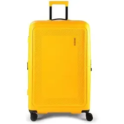 American Tourister Trolley Dashpop Spinner 77 EXP - Stylischer Trolley in Golden Yellow, ideal für lange Reisen mit 121 Litern Volumen, 4 Rollen für mühelose Beweglichkeit und TSA-Schloss für maximale Sicherheit.