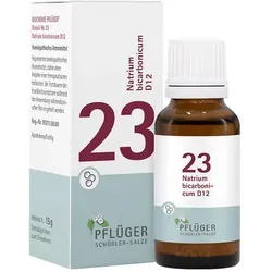 Schüßler-Salze Biochemie Pflüger 23 Natrium Bicarb. D12 Gl.