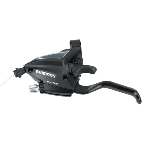 SHIMANO ST-EF500 3-fach Schalt- und Bremshebel 2-Finger links - Praktischer Brems- und Schaltkombi für Fahrräder, sorgt für präzise Schaltvorgänge und einfachen Bremskomfort.