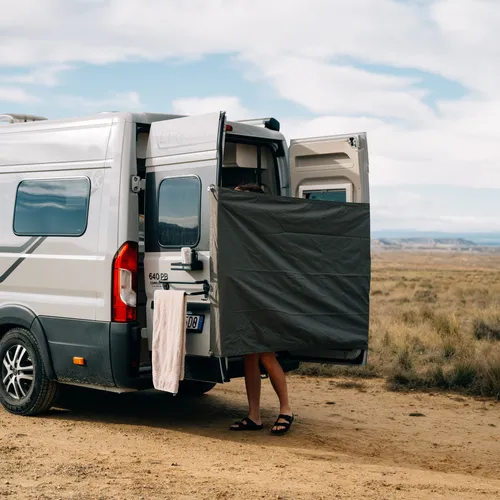 Campnetic Sichtschutz & Duschvorhang mit Magnethalterung