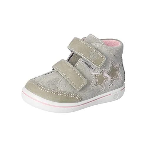 RICOSTA Baby Mädchen Stiefel SINI,Kinder Lauflernschuhe,WMS:Mittel,lose Einlage,Sympatex,Klettstiefel,Booties,wasserdicht,eukalyptus (530),22 EU