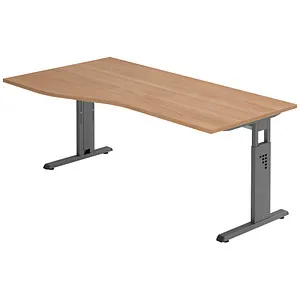 Hammerbacher C-Fuß Schreibtisch 180x100/80cm von Hammerbacher