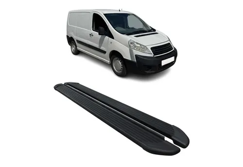 OMAC Kfz-Schmutzfänger Seitenschweller für Fiat Scudo 2004-2016 L1, 2-tlg. rutschfest und langlebig - Fahrzeugspezifische Aluminium Trittbretter für Fiat Scudo. Schützen Sie Ihre Karosserie und erleichtern Sie den Einstieg. Rutschfestes Design und robuste Verarbeitung für alle Wetterbedingungen.