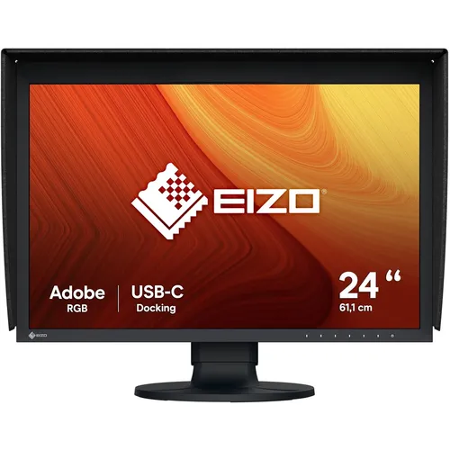 EIZO ColorEdge CG2400S 24 Zoll - Grafik Monitor für kreative Profis - Monitore: Ideal für kreative Arbeiten mit 1920 x 1200 Auflösung, 1800:1 Kontrastverhältnis und schneller Stabilisierung in 3 Minuten für effizientes Arbeiten.