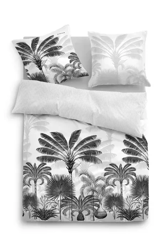 TOM TAILOR Satin - Bettwäsche 135 x 200 cm 100% Baumwolle mit Reißverschluss