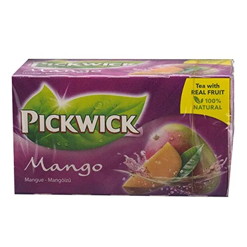 Pickwick Tee Mango, aromatisierter Schwarztee, Fruit Garden, Mangotee, 20 Teebeutel