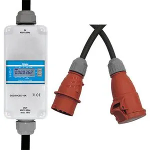 Eltako Stromzähler DSZ180CEE-16A - MID-geeichter 3-phasiger Drehstromzähler für Steckdose, mit digitalem Display und nichtflüchtiger Speicherung des Stromverbrauchs, ideal für präzise Verbrauchsmessung.