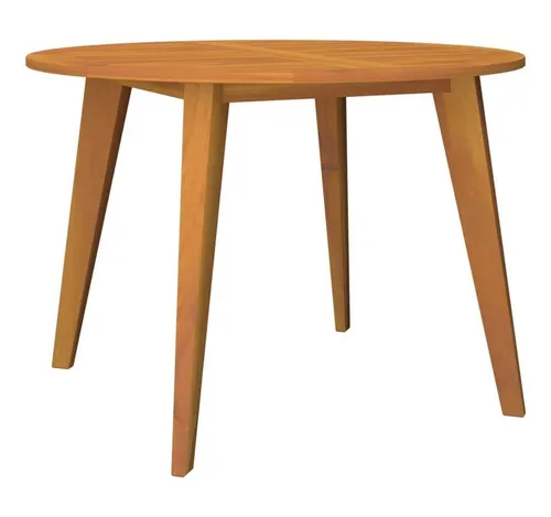 furnicato Gartentisch Ø110x75 cm Massivholz (1-St)