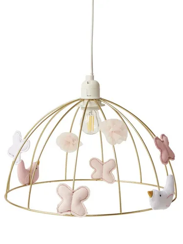 vertbaudet Lampenschirm VOLIERE für Kinderzimmer in gelb von vertbaudet