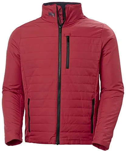Helly Hansen Crew Insulator 2.0 Funktionsjacke Red XL - Funktionsjacke für Herren, wind- und wasserabweisend mit YKK Reißverschluss-Brusttasche und gebürstetem Futter für optimalen Komfort.