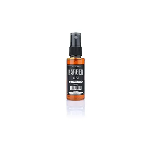 BARBER MARMARA No.3 Mini Eau de Cologne Pump-spray Herren (1x 50ml) Aftershave Men - Duftwasser für Unterwegs - Herrenduft Reisegröße - 70° Alkohol | Duftfläschchen mit Zerstäuber