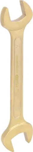 KS Tools BRONZEplus Doppelmaulschlüssel 24 x 27 mm - 963.7040 - Doppelmaulschlüssel mit hochwertiger Bronze-Beschichtung für optimale Griffigkeit und Langlebigkeit, ideal für professionelle Anwendungen.
