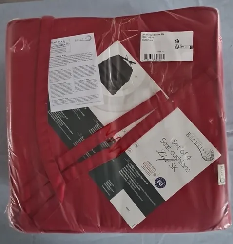 Sitzkissen 4er Set - Rutschfeste Polsterauflagen für Stühle - Auflagen für Korbstühle, rutschfest mit Befestigungsbändern, abnehmbarer Bezug waschbar bis 30°C, ideal für modernen Stil und Komfort.