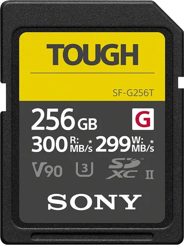 Sony SDXC UHS-II R300 TOUGH Class10 Speicherkarte 256 GB - Speicherkarten, extrem robust und wasserfest, ideal für professionelle Fotografie und Videografie.