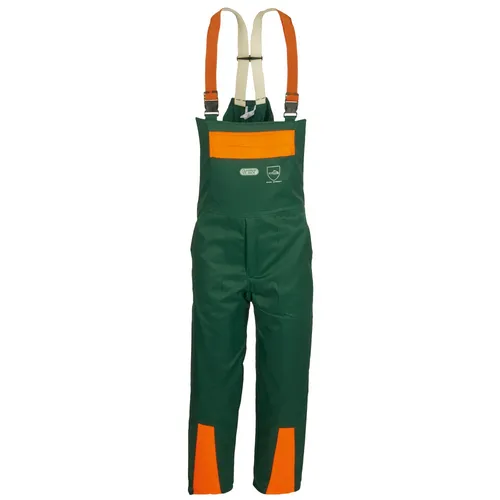 Gr .26 *KONIFERE* SCHNITTSCHUTZLATZHOSE GRÜN/ORANGE grün *KONIFERE* FOREST CUT P