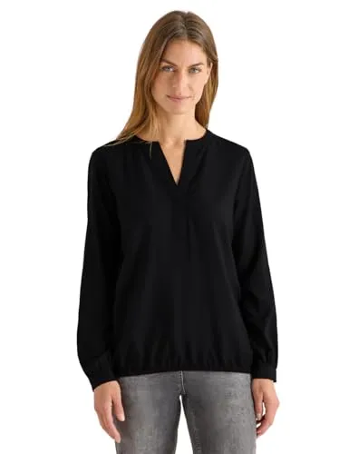 Cecil Damen Split Neck Bluse