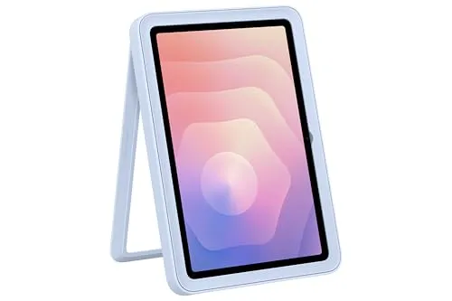 Samsung Frame Cover für Galaxy Tab S11, blau - Schutzhülle für Galaxy Tab S11, mit integriertem Ständer und robustem Kunststoff-Bumper in Hellblau für optimalen Schutz und vielseitige Nutzung.