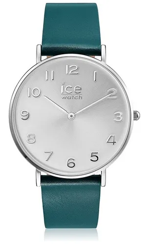 Ice-Watch ICE 001523 City Tanner Silver Medium Uhr Lederband grün neu OHNE BOX 8