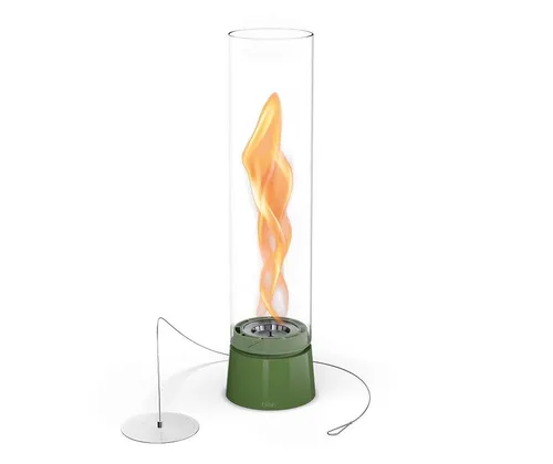 höfats Spin air 900 Grün – Moderner Bioethanol-Tischkamin - Campingzubehör: Der elegante Tischkamin bietet faszinierenden Flammenwirbel, hohe Sicherheit und eine lange Brenndauer für wohlige Wärme drinnen und draußen.