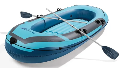 Aufblasbares Schlauchboot Set für 3 Personen mit Paddeln
