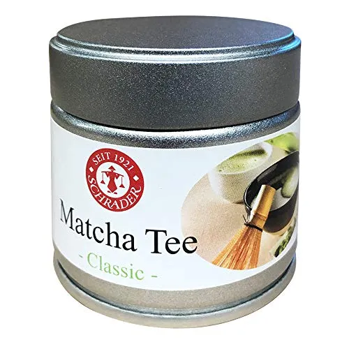 Produktbild Schrader | Matcha Tee Pulver | Bio aus Japan fein gemahlen 100 Prozent reiner Grüntee ohne Zusatz vegan Premiumqualität | 30 g