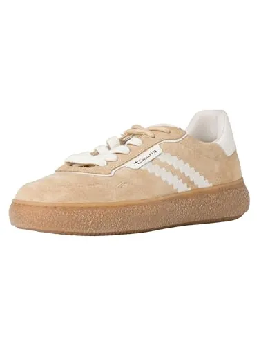 Plateausneaker TAMARIS, Damen, Gr. 36, beige in beige von Tamaris