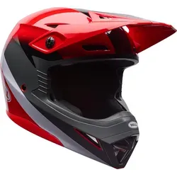 Bell MX-10 MIPS Aviator Motocross Helm, schwarz-rot, Größe M für Männer - Leichter Motocross Helm mit widerstandsfähiger Schale und MIPS® Technologie für zusätzlichen Schutz. Ideal für Fahrer, die Sicherheit und Komfort schätzen.