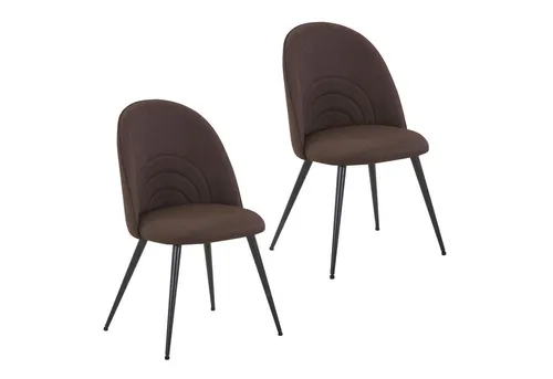 SVITA Esszimmerstuhl ANITA (2er-Set) in braun von SVITA