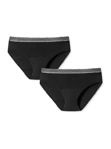 Schiesser Damen 2 Pack Menstruationswäsche - Secret Care - Funktionsunterwäsche mit auslaufsicherem Design, absorbiert das Äquivalent von bis zu vier Tampons und bietet bis zu 12 Stunden zuverlässigen Schutz für hohe Bewegungsfreiheit.