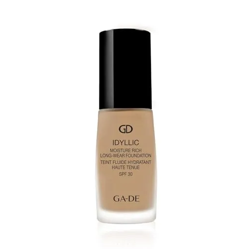 GA-DE Idyllic Moisture Rich Long Wear Foundation 303 Sunny Beige, 1er Pack (1 x 30 ml)