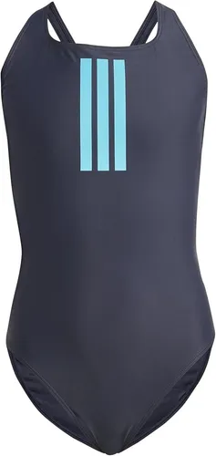 ADIDAS Damen Badeanzug 3-Streifen V-Back - Badeanzüge für sportlichen Style im Schwimmbad, aus chlorresistentem Material für volle Bewegungsfreiheit und hergestellt aus mindestens 70 % recycelten Materialien.