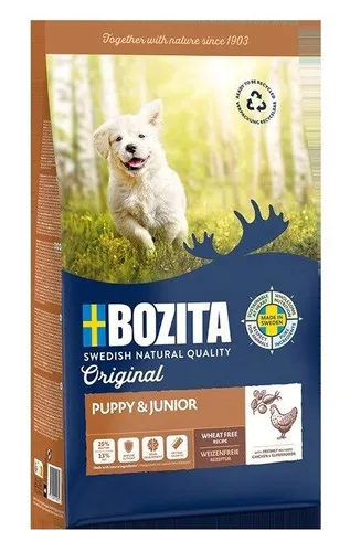 Bozita Original Puppy Junior 12kg - Trockenfutter für Welpen und Junghunde, mit Superfoods und natürlichen Antioxidantien, nachhaltig produziert