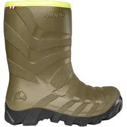 Viking Ultra Warm khaki/black (6102) - Kinderstiefel - Ideal für skandinavische Winter, bieten diese leichten Stiefel mit Wollfutter Schutz bis -20 °C und sind PVC-frei. Robuste PU-Sohle für sicheren Halt auf Schnee und Eis.