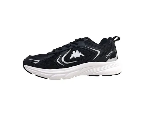 Kappa Damen Trainingsschuh Schwarz Größe 42 - Laufschuhe mit atmungsaktivem Mesh-Obermaterial, ideal für sportliche Aktivitäten und tägliches Training.