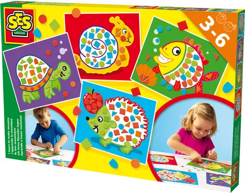 SES Ich lerne Mosaike legen inkl. 4 Motivkarten von SES