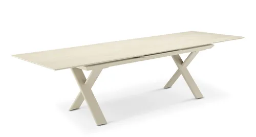 Zebra Levare Gartentisch 240-300x100x74cm light taupe von Zebra