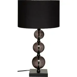 Tischleuchte ALMA, H. 52 cm, schwarz - Moderne Tischlampe aus Metall mit elegantem Design, ideal für stimmungsvolle Beleuchtung in Wohnräumen oder Büros.