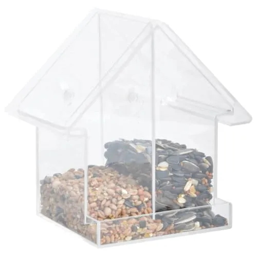 Esschert Design FB372 Fenster-Futterhaus aus Acryl