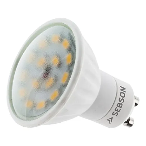 SEBSON LED Lampe GU10 warmweiß 5W, ersetzt 35W Halogen, 380 Lumen, GU10 LED Strahler 230V, LED Leuchtmittel 110°, ø50 x 58mm - Deckenstrahler