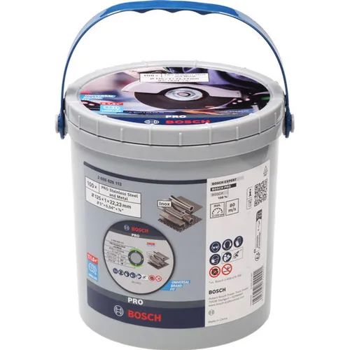 Bosch 100 Trennscheibe 125 x 1,0 x 22,23 mm im Eimer von Bosch Professional