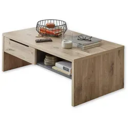 INNOSTYLE BELLANO Couchtisch - Moderner Couchtisch in Viking Eiche Optik mit praktischen Schubladen und Ablage - ideal für stilvolle Wohnräume. Maße: 110 x 40 x 65 cm (B/H/T), pflegeleicht und robust.