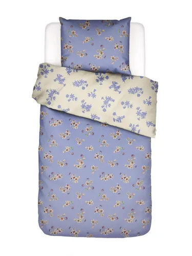 Essenza Bettwäsche Fiora, Satin, 2-teilig, florales Muster blau - Hochwertige 2-teilige Bettwäsche aus Satin mit floralem Design. Der Wendebettbezug bietet zwei Designs und sorgt für eine stilvolle Atmosphäre in Ihrem Schlafzimmer. Pflegeleicht und OEKO-TEX® zertifiziert.