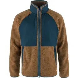 Fjällräven Herren Vardag Pile Jacke, Chestnut/Navy, L - Funktionsjacken – Robuste Fleecejacke aus recyceltem Polyester mit strapazierfähigem G-1000 für optimalen Schutz im Freien.