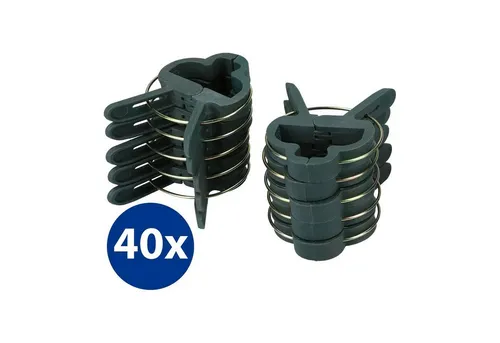 mumbi Gartenpflege-Set Gartenpflege-Set 40x Pflanzenclips Groß Pflanzenklammern Rankhilfe