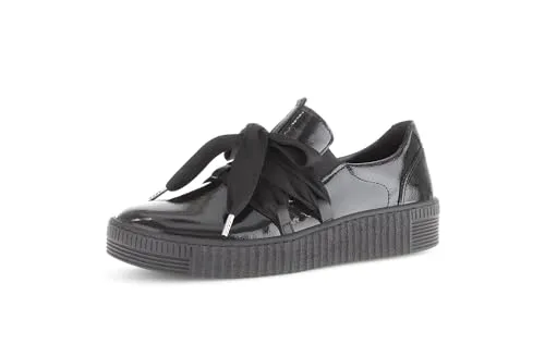 Gabor Damen Low-Top Sneaker – Best Fitting mit Strass-Design - Damen-Sneaker mit Lack-Obermaterial und Leder-Innenfutter, ideal für Freizeit und Sport. Best Fitting Technologie sorgt für optimalen Komfort.