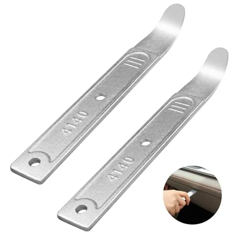 LSTOPGO 4140 Stemmwerkzeug,1Stück Brechstange Werkzeug zum Entfernen von Verkleidungen,Taschenhebeleisen, Entfernt mühelos Zierleisten,Verkleidung, Bleche,Verschlüsse, und mehr