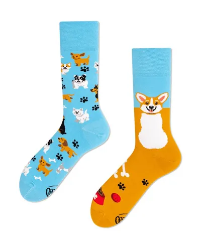 Many Mornings Freizeitsocken Many Mornings Socken Playful Dog (1 Paar, 1-Paar, 1 Paar) immer ein dismatching Paar