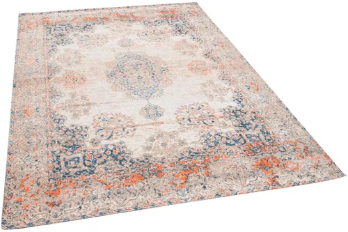 TOM TAILOR HOME Teppich Funky Orient Kirman - Vintage Kurzflor - Flachgewebe-Teppich in stilvollem Vintage Design, strapazierfähig und ideal für Wohn- und Essbereiche. Setzen Sie modische Akzente mit diesem einzigartigen Orient-Teppich.