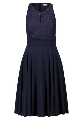 Vera Mont Damen Abendkleid mit Spitze Night Sky,50