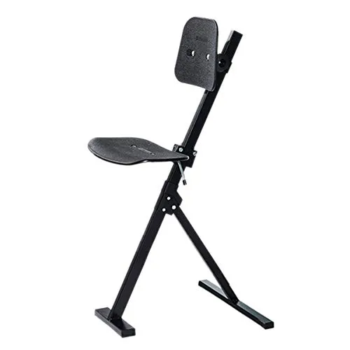 Arbeitshocker Stehhilfe, 50-85 cm Sitzhöhe, Kunststoff, schwarz